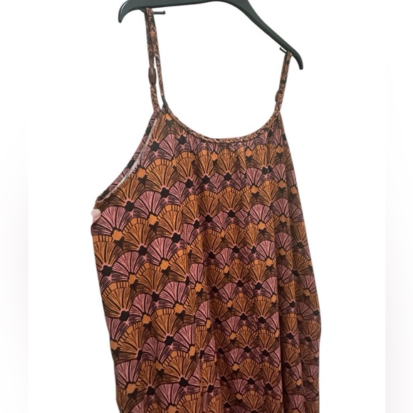 ✨ C&C California 100% cotton geometric print maxi dress size large - Picture 7 of 11